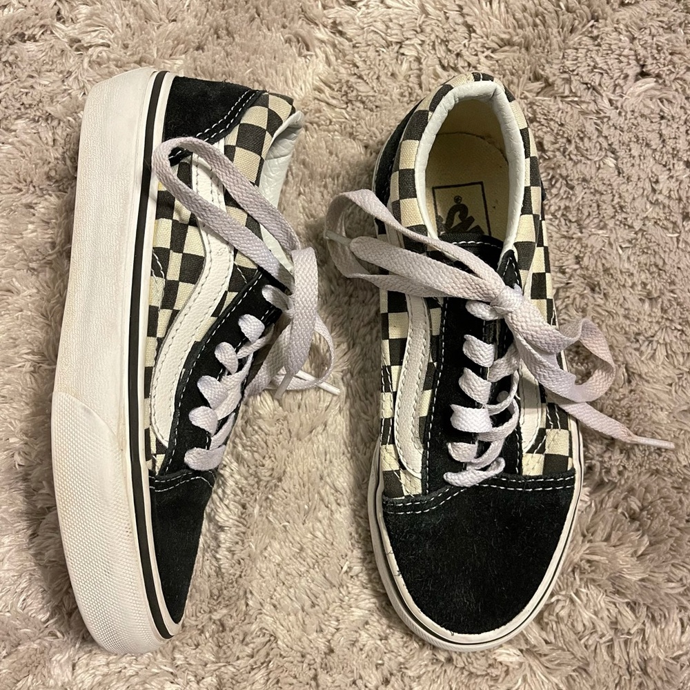 Kids checkered Vans